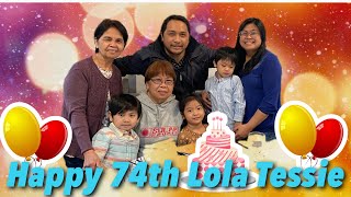 HAPPY BIRTHDAY NANA TESSIE  THE GOLDEN CITY RESTAURANT  Filipino Family in Canada 🇨🇦🇵🇭 [upl. by Nivrehs]