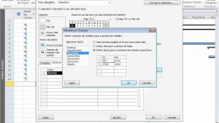 Project 2010  Calendario  Alterando Semanas de Trabalho [upl. by Tirrell418]