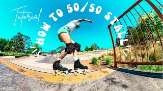 How to 5050 stall on roller skates  TUTORIAL [upl. by Friday]