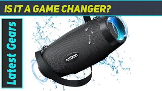 Ortizan M8 Bluetooth Speaker Review  Powerful Sound Waterproof and LED Light Show [upl. by Eynobe177]