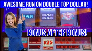 🤩Unbelievable Double Top Dollar Session with bets up to 150 So Fun Bonus After Bonus 💵 [upl. by Neenwahs707]