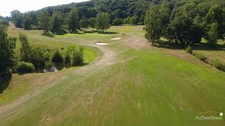 Golf de Rougemont le Château  drone aerial video  Les Etangs  Hole10 [upl. by Kinney29]