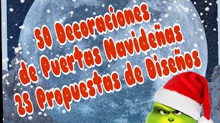 50 Decoraciones para Puertas Navideñas 25 Diseños RESUMEN [upl. by Kristina]