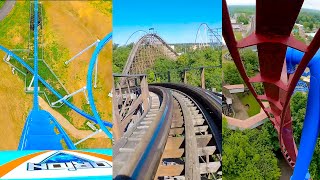 6 Awesome Roller Coasters at Kings Island OH Front Seat Roller Coaster POV [upl. by Suivatram234]