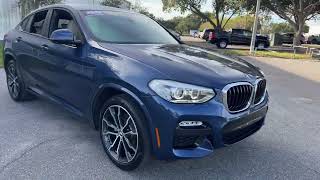 2019 BMW X4 xDrive30i Sports Activity Coupe Blue 20l Turbo I4 [upl. by Novehs]