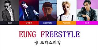 EUNG FREESTYLE 응프리스타일 Color Coded Lyrics HanEng LIVE SIKK PUNCHNELLO OWEN OVADOZ FLOWSIK [upl. by Schechter]