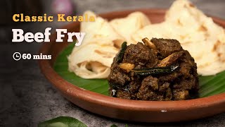 Kerala Beef Fry Recipe  Beef Roast Recipe  Authentic Beef Roast  Nadan Beef Fry  Cookd [upl. by Ahsital101]