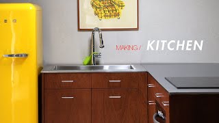 W104Plywood Kitchen with stainless steel top [upl. by Alenairam]