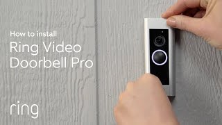 How to Install Ring Video Doorbell Pro  DiY Installation [upl. by Aire425]