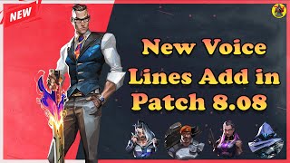 VALORANT CHAMBER New Voice lines Add in Patch 808  VALORANT Patch 808  AvengerGaming71 [upl. by Saphra]