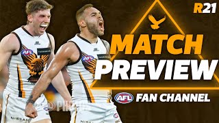 PREVIEW  GWS vs HAWTHORN  AFL ROUND 21 2024 [upl. by Aufa]