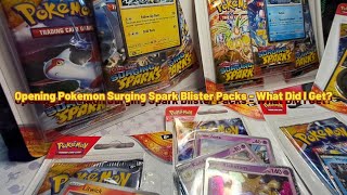 Opening Pokemon Surging Spark Blister Packs What Did i Get [upl. by Eidualc]