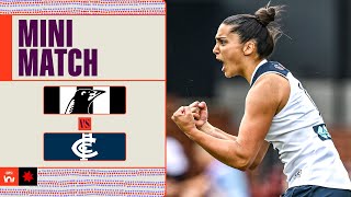 Collingwood v Carlton Mini Match  Week 9 2024  AFLW [upl. by Ellirehs]