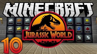 Minecraft Jurassic World  Ep 10  quotCache Storage and Dinosaursquot Rexxit Modpack [upl. by Pirozzo3]