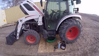 Bobcat CT5555 Tractor First 50hr Service [upl. by Htebesile]