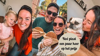 DM SHOPLOG FEESTJE IN HET DORP EN NOÉ PLAST OP HET POTJE ❤️  MAMAVLOG  Cinns World [upl. by Nilrah67]