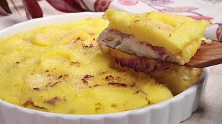 Torta di polenta prosciutto e formaggio [upl. by Pournaras]