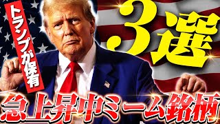 【仮想通貨】トランプ氏が保有しているquot今大注目quotのおすすめ銘柄3選【暗号資産暗号通貨アメリカ前大統領マガベイビートランプコナン】 [upl. by Nyram]