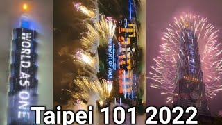 Taipei 101 Fireworks 2022 [upl. by Louanne]