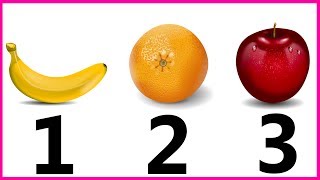 Simple Learning to Count Fruit to 5 Counting 1 to 5 Numbers Toddlers Preschool Kids Children [upl. by Eilsek]