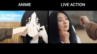 Chou Soran Vs Fuu Houhou  Hitori no Shita  The Outcast  Anime Vs Live Action [upl. by Onibag]