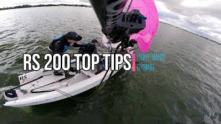 RS 200 Top Tips Light Wind Gybing [upl. by Suillenroc550]