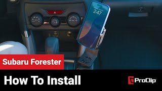 Subaru Forester  HowTo Install Console Mount 836095 [upl. by Bathilda]