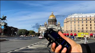 Recorder test Zoom H4e on Nevsky Prospekt Walking Tour in Saint Petersburg №380 [upl. by Ahsercul]