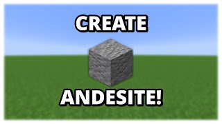 How to make Andesite Minecraft Create [upl. by Anayaran]