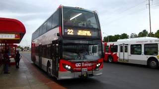 OC Transpo 8003 Leaving Place dOrleans Station [upl. by Anole768]