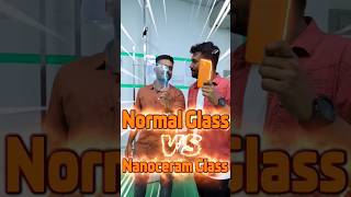 Normal glass vs  🤣💥 temperedglass china smartphone sudharshan motivation comedy shorts [upl. by Einyaj446]