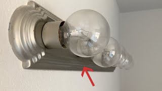 How to Replace a Bathroom Vanity Light Fixture [upl. by Georgie65]