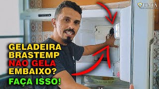 REFRIGERADOR BRASTEMP BRM44 NÃO GELA  SUPER DICA [upl. by Tnias]