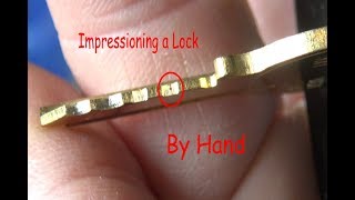 311 Impressioning a Key for a Vintage Master Lock no 77 [upl. by Nonnahs]