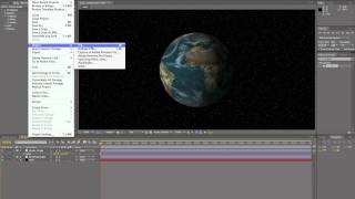 CS5 After Effects Rotating Earth with Orbiting Moon Tutorial [upl. by Nolaj]