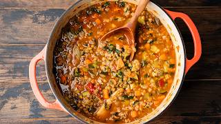 Sausage  Lentils  The Best Winter Soup Ever [upl. by Colette]