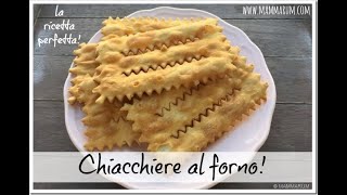 Ricetta di carnevale chiacchiere al forno [upl. by Sekofski]