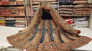 New gujrati bridal lehenga 2024  wedding fancy designer semi bride lehenga collection  in BD [upl. by Quintessa793]