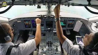 JUST ENJOY Interjet Sukhoi Superjet planes ULTIMATE COCKPIT MOVIE AirClips full flight series [upl. by Hsaka12]