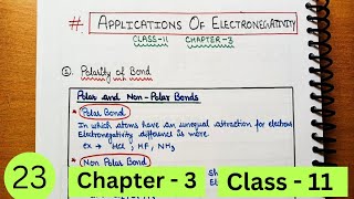 Electronegativity part3  Periodic Table  Class 11 chapter 3 [upl. by Wakerly]