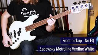 Sadowsky Metroline Verdine White Live Demo  BassFreaksnet [upl. by Ulane]