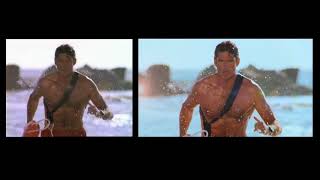 Baywatch  Season 9  Intro  German DVD vs Remastered [upl. by Kcirdec]