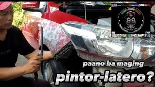 PAANO MAG LATERO AT MAG RETOUCH NG PINTURA NG SASAKYAN 2016 Toyota vios superman [upl. by Cyn194]