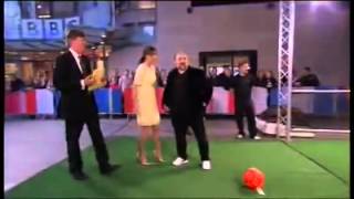 Omid Djalili vs The GlobalGamesSports Robokeeper [upl. by Analrahc970]