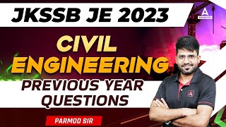 JKSSB JE 2023  JKSSB JE Civil  Previous Year Questions [upl. by Ekle248]