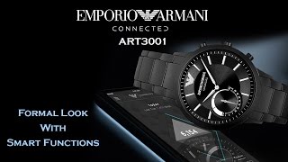 Emporio Armani Connected ART3001 – Formal Look With Smart Functions [upl. by Hnid]