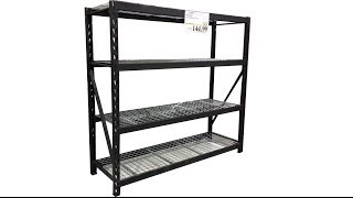 Costcos Industrial Storage Shelf Rack review [upl. by Hallsy]