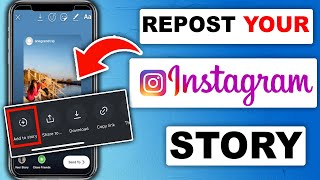 How to Repost YOUR Story on Instagram  Full Guide 2024 [upl. by Airotahs]