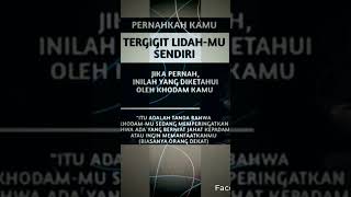 TERGIGIT LIDAH SENDIRI PERTANDA ALLAHfypyoutube shortvideo fypシ゚viral motivasi [upl. by Benny40]