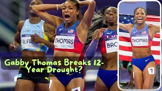 Gabby Thomas Breaks 12 Year Drought With Shocking 200m Gold at Paris 2024 [upl. by Reade536]